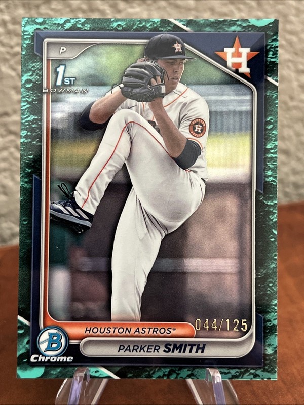 2024 Bowman Draft - Chrome Parker Smith #BDC-186 Aqua Wave Refractor /125 (RC)