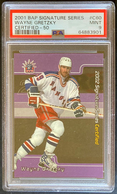 Wayne Gretzky 2001-02 BAP Signature Series Certified 50 #C60 Graded PSA 9 MINT