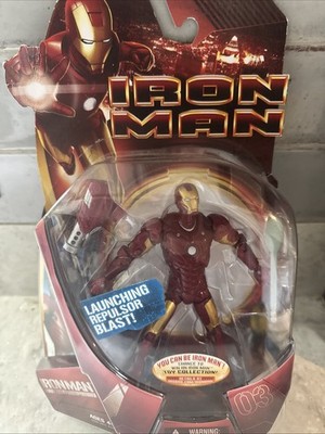 2008 Hasbro Marvel Iron Man MARK03 Launching Repulsor Blast Action Figure New