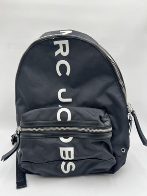 Marc Jacobs black & white Suspiria logo print backpack