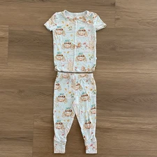 Posh Peanut Catherine Pajama Set girl's size 12-18M