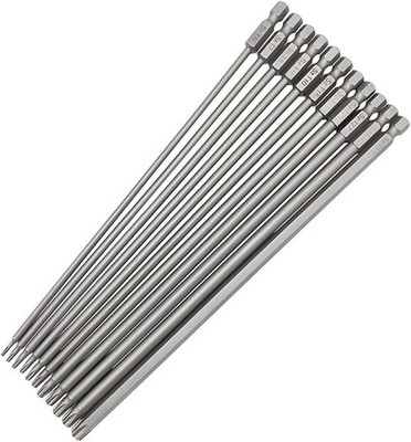 Torx Lang Schraubendreher Bit Set 200mm Magnetisch T6-T40 S