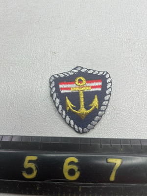 Small Itty-Bitty-Tiny GOLD ANCHOR Boat Ship Maritime Patch T175