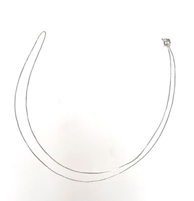 14 Karat Weißgold Box Kette Halskette 19'' Kette zart fein 0,63 Gramm