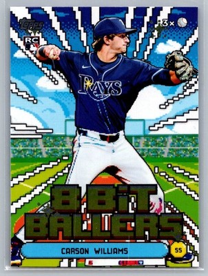 2026 Topps Carson Williams 8 Bit Ballers #25 Tampa Bay Rays