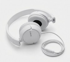 Sony MDR ZX110 White Wired On Ear Stereo Headphones 3.5mm Cable