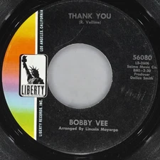 BOBBY VEE (I'M Into Lookin' For) Someone To Love Me LIBERTY 56080 VG 45 1968 7"