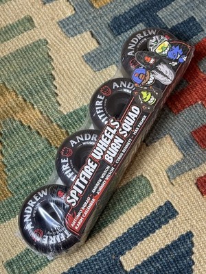 Spitfire Wheels Formula Four Andrew Wilson Radial 56mm 99a Black Skateboard New