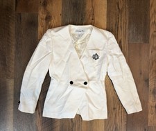Vintage Christian Dior Monogram Crest Double-Breasted Blazer 4