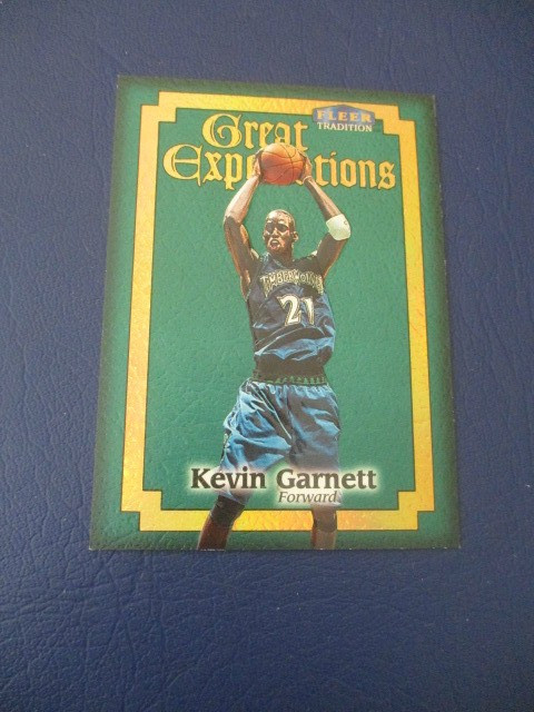 Kevin Garnett #5 Basketball Cards 1998 Fleer Tradition Great Expectations trading card — raw and PSA graded price guide