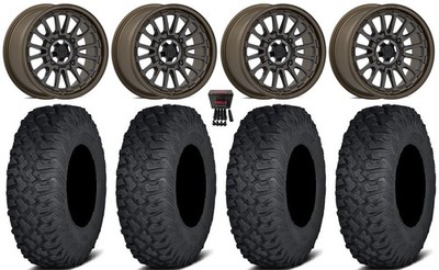 Valor V14 15'' Wheels Root Beer 33'' Coyote Tires Can-Am Defender