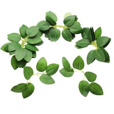 Artificial Green Leaves 80 PCS Fake Rose Flower Leaves Faux Greenery Wedding