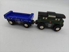 Lot 2 Cars Lionel Heritage Series 2006 Wooden Pennsylvania Caboose Wooden Train