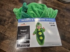 Celebrate Peapod Infant Halloween Costume 0-6 Months Bunting with Headpiece