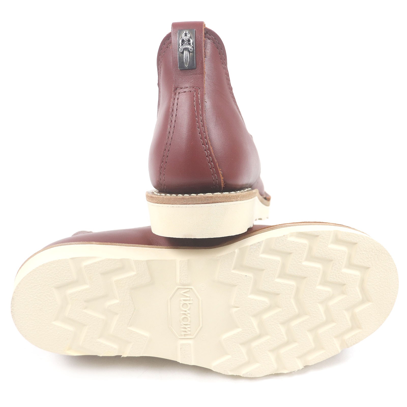 CHROME HEARTS WESCO boots ROMEO Romeo Dagger Side Gore Brown leather mens 8.5 thumbnail 4