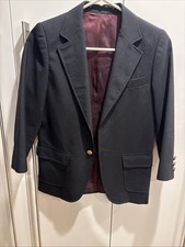 Talbots Kids Blue Blazer Boys Size 8. Made In USA. Bonus Tie Included.