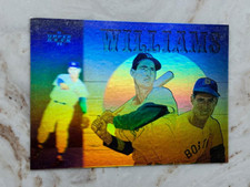 TED WILLIAMS - 1992 UPPER DECK BASEBALL HOMETOWN HEROES HOLOGRAM INSERT CARD