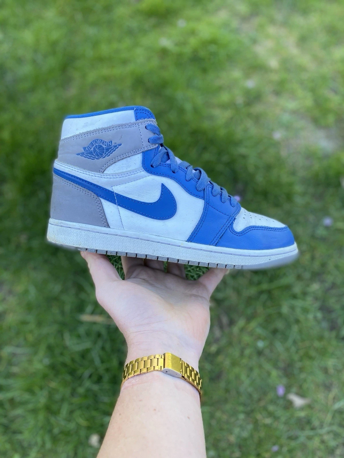 JORDAN 1 HIGH 'TRUE BLUE' UK 7