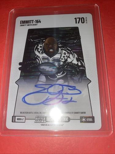 Emmitt Smith EMMITT-164 MBFA-2 Auto Bo Jackson Battle Arena 2025 Metallic Steel