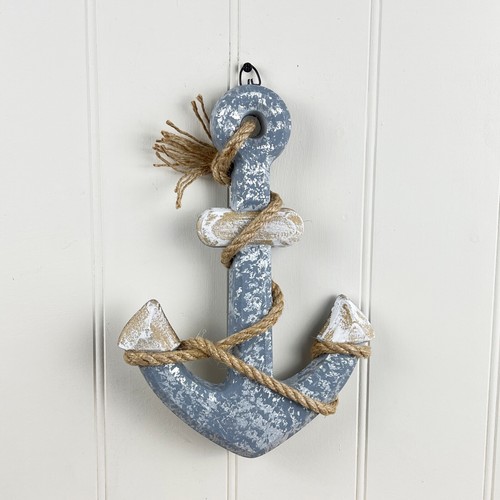 27cm Nautical Anchor Wall Hanging Art Home Bathroom Decoration Coastal