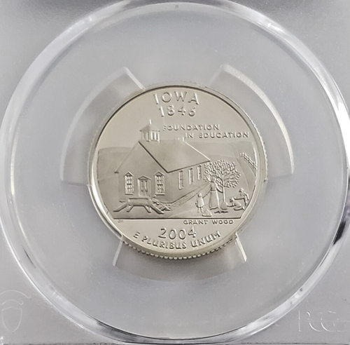 2004-S State Label - Silver Proof Quarter - Iowa - PCGS PR69DCAM - Nice! 0724 - Picture 2 of 6