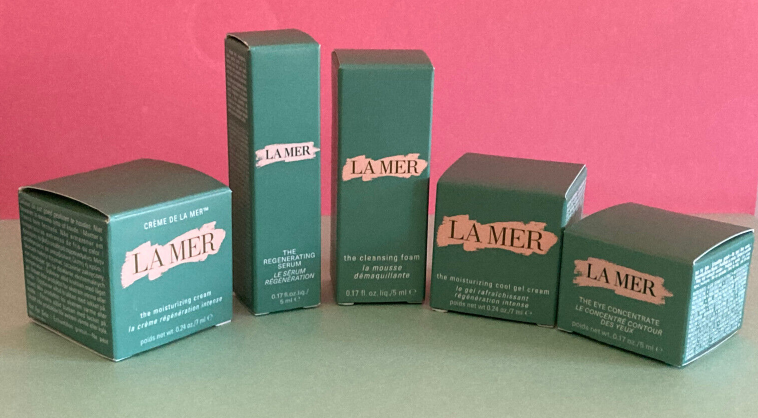 5 PCS Bundle Lot Creme de La Mer Cream Eye Serum Cleanser Gel Cream NIB