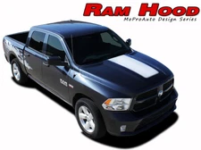 2009-2018 for Dodge Ram Factory Style Hood 3M Pro Vinyl Graphics Decals Stripes