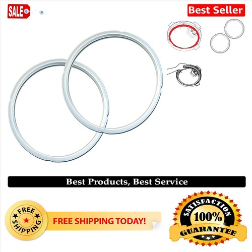 Safe & Durable 2-Pack Sealing Rings for Electric Pressure Cookers - 8-Qt Size