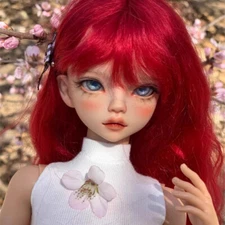 1/4 BJD Doll SD Resin Ball Jointed with Face Makeup Eyes Girl Bare Doll Handmade