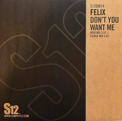 FELIX - DONT YOU WANT ME - 12" VINYL RECORD - 90S DANCE HOUSE TRANCE CLASSIC DJ - 第 8/8 張圖片