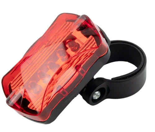 2 Stück Fahrrad Rücklicht 5 LED rot Sicherheit hinten blinkend 6 Modi AAA batteriebetrieben - Bild 5 von 19