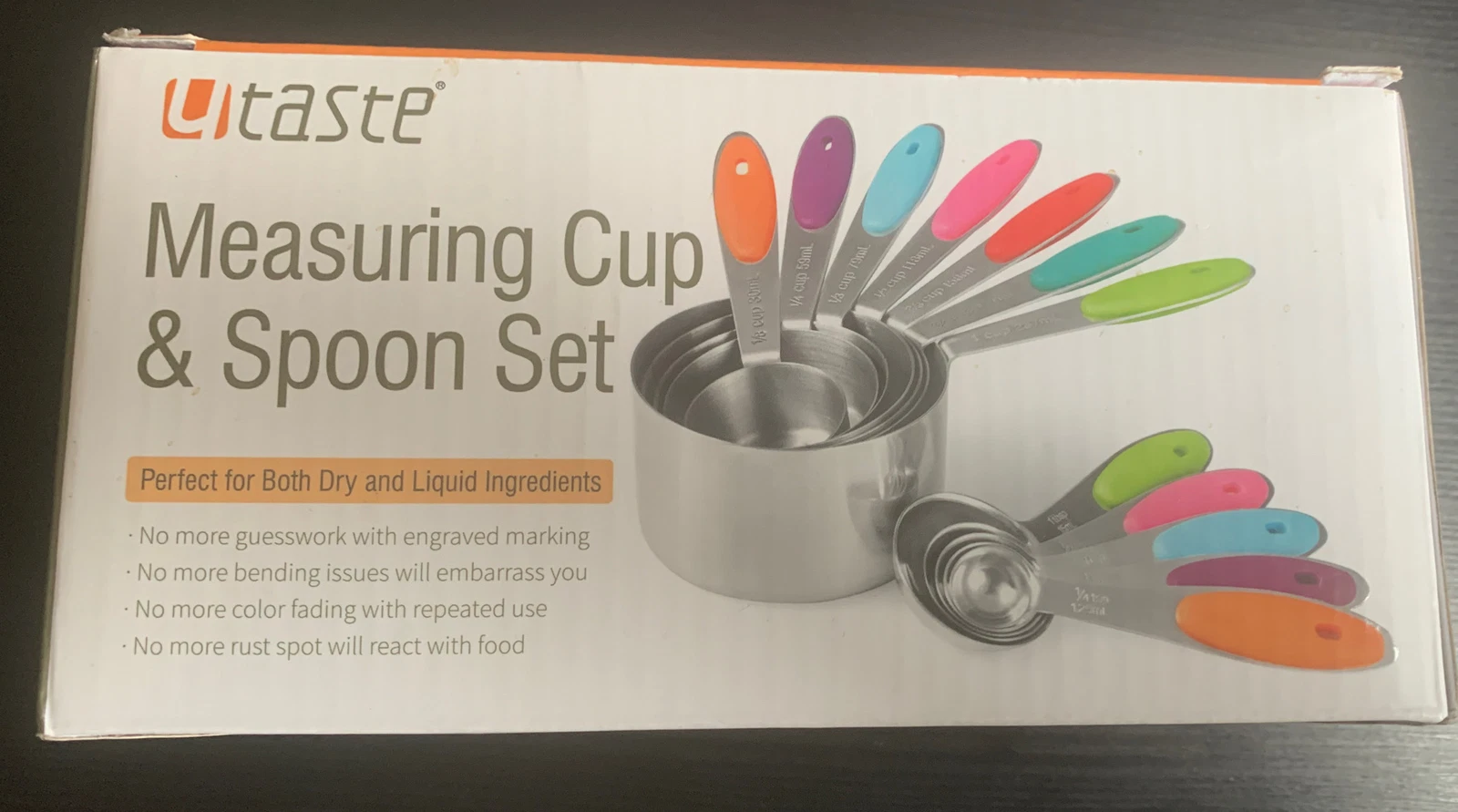 U-Taste Measuring Cups and Spoons Set (10 Pieces)
