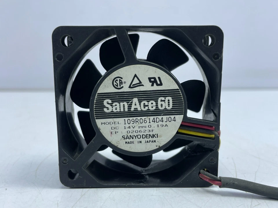 San Ace 60 109R0614D4J04 Power Cooling Fan DC 14V-0.19A SanyoDenki - Image 2 of 4