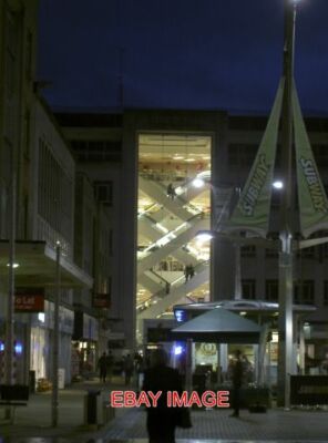 PHOTO  BRISTOL DEBENHAM'S AT NIGHT TAKEN FROM THE MIDDLE OF BROADMEAD THE ILLUMI