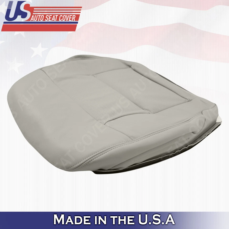 适用于 2014 梅赛德斯奔驰 E350 E550 发球杆底部皮革保护套浅灰色 — 第 4/4 张图片