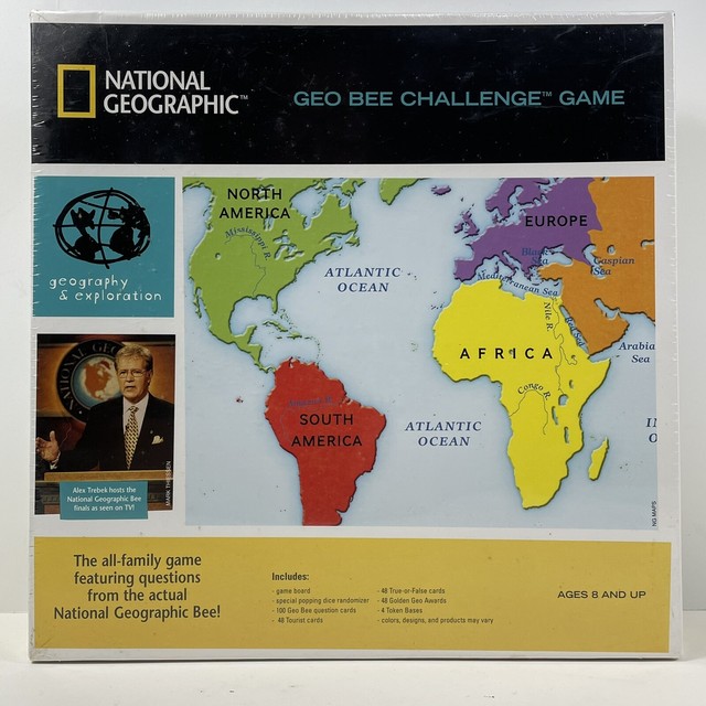 National Geographic Geo Bee Challenge 8 Homeschool Board Game