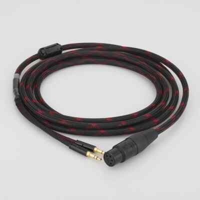 Copper Wire 4Pin XLR Balanced Female to Dual 3.5mm Stereo Plug Headphone Cable