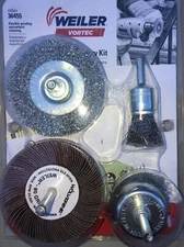 Weiler 4 pc Flexible Wire Wheel Cleaning Grinding Kit