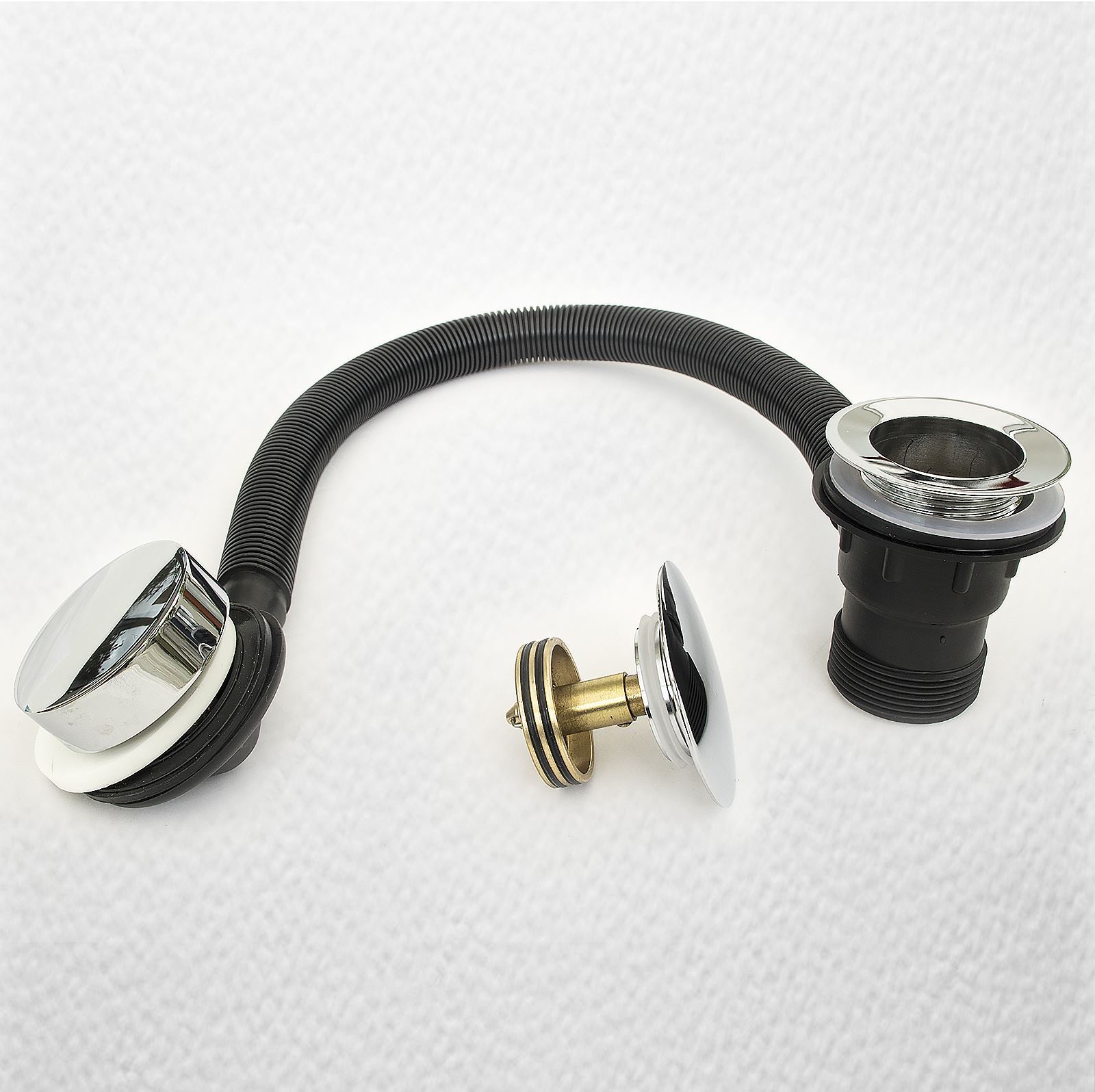 Viva Clicker Combination Bath 1½"" Waste Chrome Plated Brass 70mm pipe