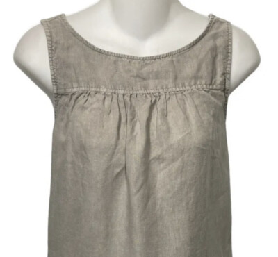 african linen dresses Naila - African Print and Linen dress XL main image 1