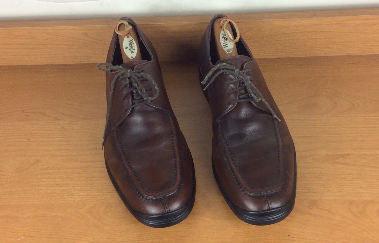 SAOLA Scarpe eleganti Cole Haan uomo pelle marrone Oxford grembiule punta suola "Air" taglia 10 M