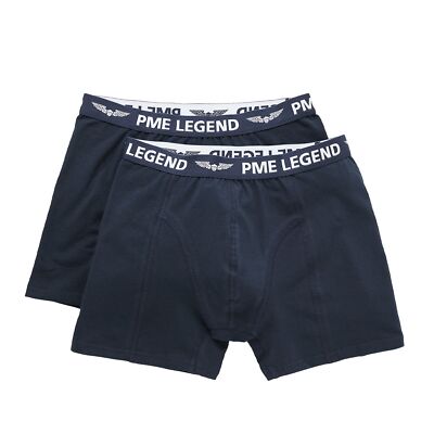 PME Legend Herren Boxershort BASIC COTTON ELASTAN 2er Pack Schwarz Blau S-XXXL