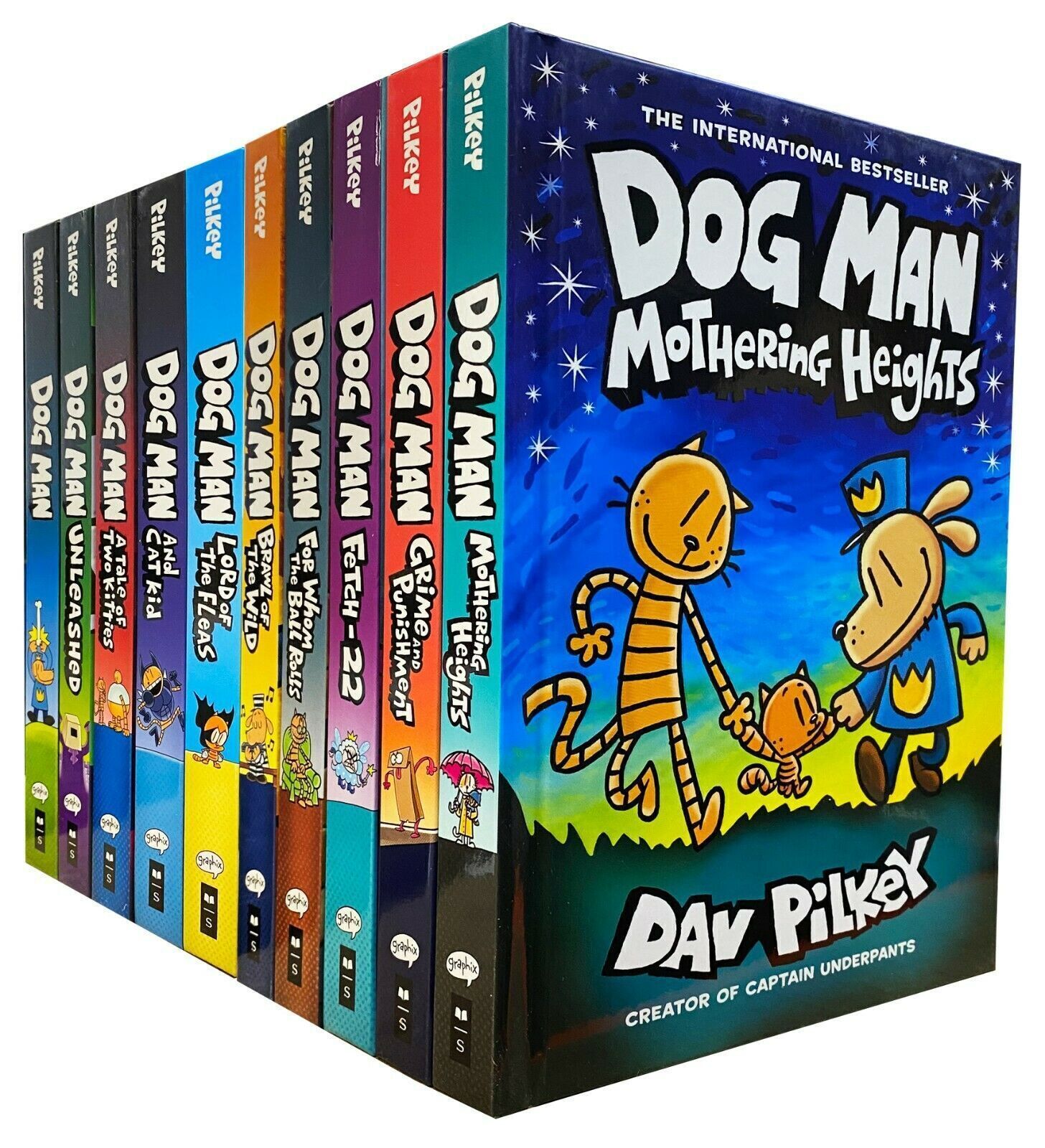 Dog Man Series 1-10 Books Mega Collection Set By Dav Pilkey Hardcover - Image 2