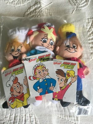 KELLOGG'S BEAN BAG BREAKFAST BUNCH SNAP CRACKLE AND POP 1997