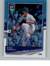 2020 Donruss Optic Kyle Hendricks 145   Chicago Cubs Carolina Blue and White