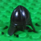 new LEGO black Castle Helmet with neck protector and nose guard