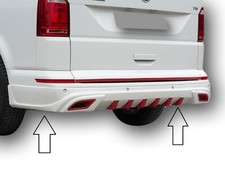SILBER Lackierte Diffusor Passend für VW Bus T6 Tuning Kofferraum stossstange bo