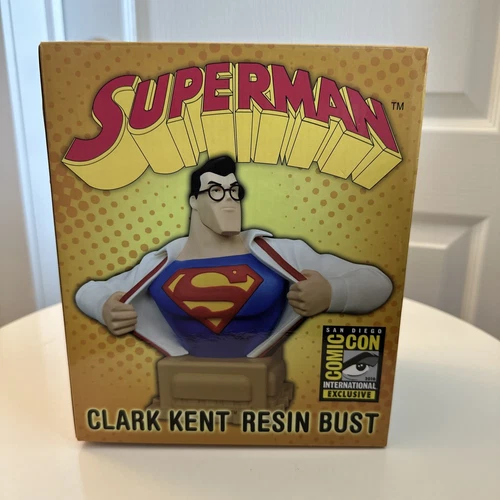 CLARK KENT SUPERMAN 6" BUST #0964/1600 SIGNED Bruce Timm 2016 SDCC Exclusive