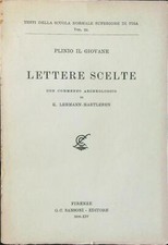 LETTERE SCELTE PLINIO IL GIOVANE SANSONI 1936  BROSSURA