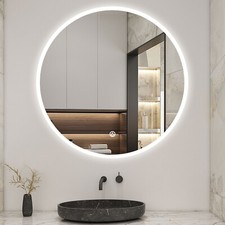 Specchio 60/70/80/90/100/120cm con LED,Disappannamento,Dimmerabile con 3 Colore